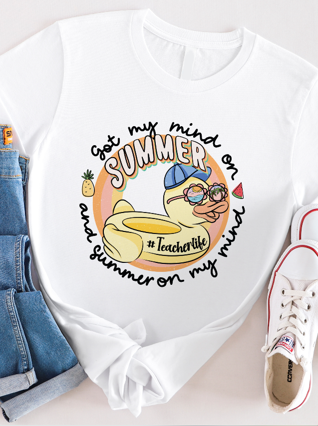 Summer on my Mind Teacherlife Graphic Tee