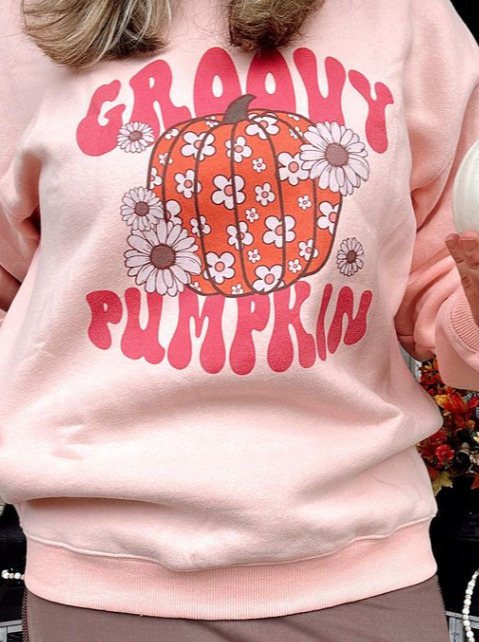 Groovy Pumpkin - Graphic Sweatshirt @bethanyhenson_
