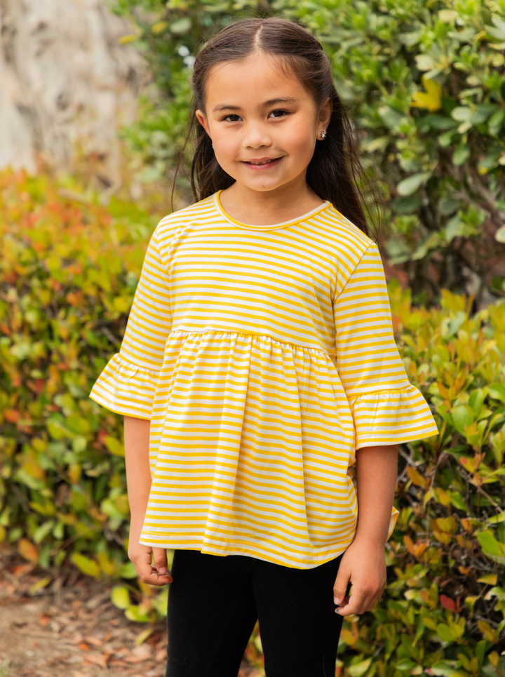 Little Girls Flare Sleeve Top