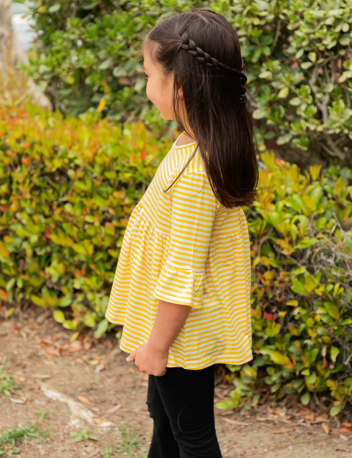 Little Girls Flare Sleeve Top