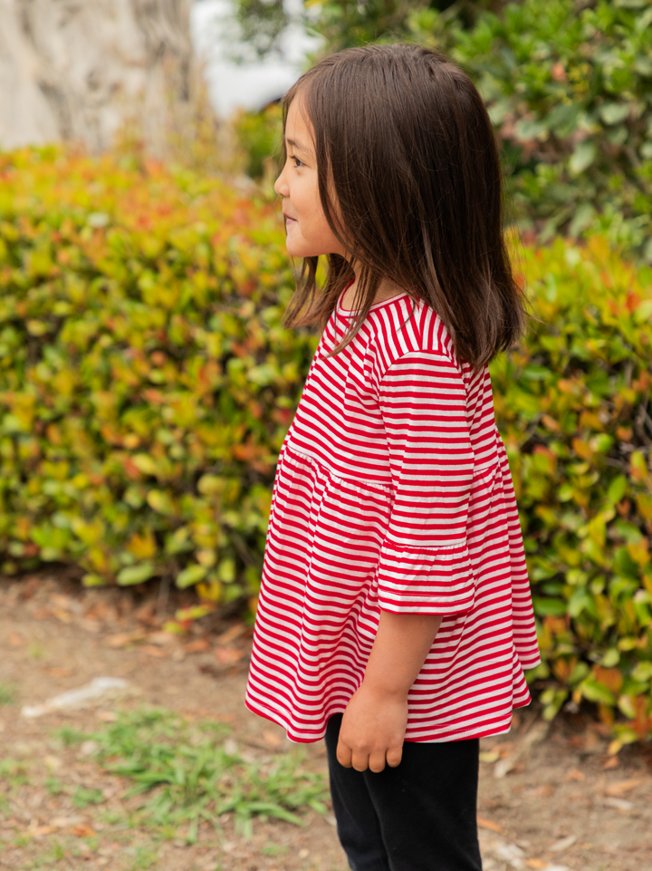 Little Girls Flare Sleeve Top
