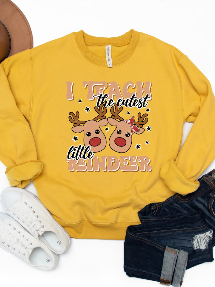 I teach the cutest little Reindeer Graphic Sweatshirt