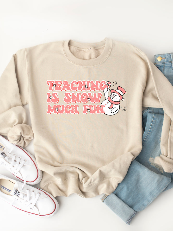 Teaching is snow much fun Graphic Sweatshirt