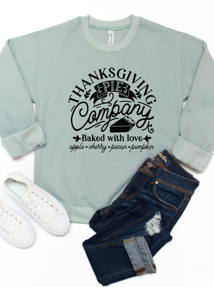 Thanksgiving Pie Company Graphic Sweatshirt