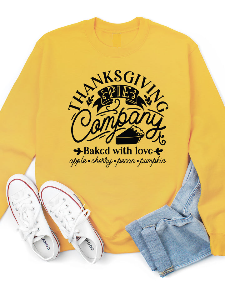 Thanksgiving Pie Company Graphic Sweatshirt