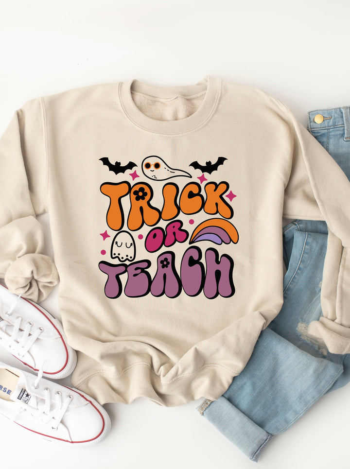 Trick Or Teach Graphic Sweatshirt
