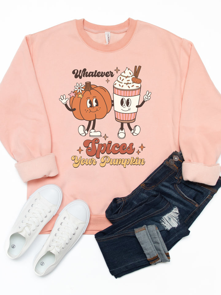 Whatever Spices Your Pumpkin Graphic Sweatshirt