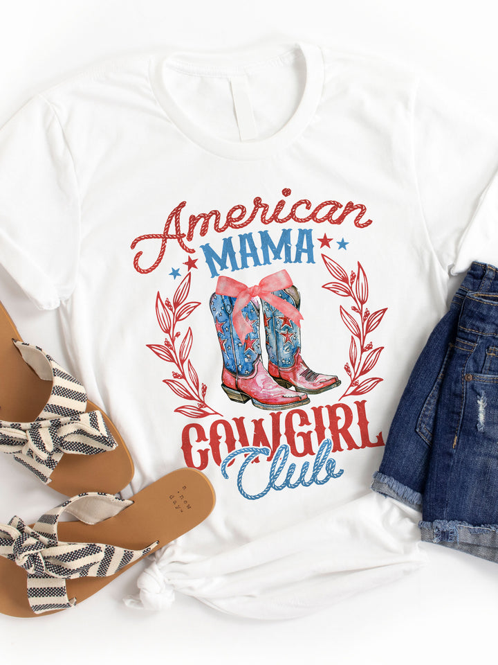 American Mama Cowgirl Club - Graphic Tee