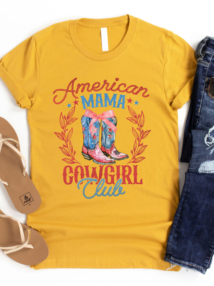 American Mama Cowgirl Club - Graphic Tee