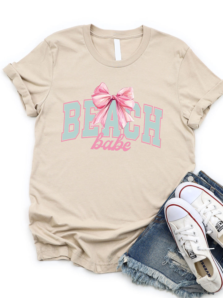 Beach Babe Bow Graphic Tee