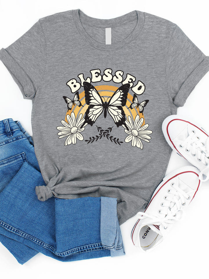 Blessed Rainbow Graphic Tee