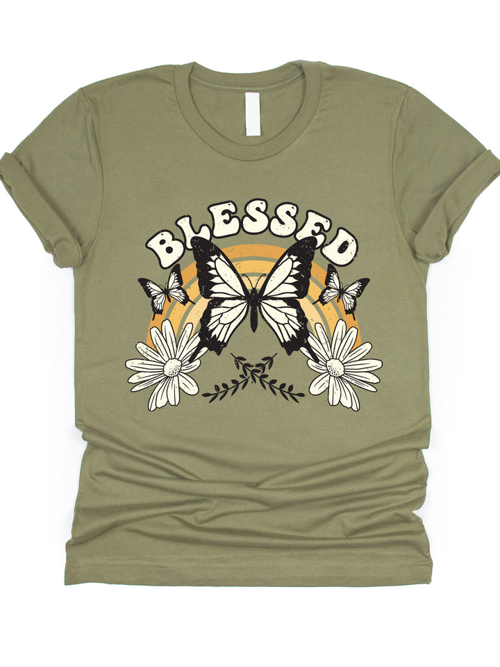 Blessed Rainbow Graphic Tee