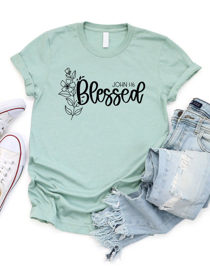 Blessed John 1:16 Graphic Tee