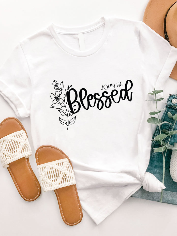 Blessed John 1:16 Graphic Tee