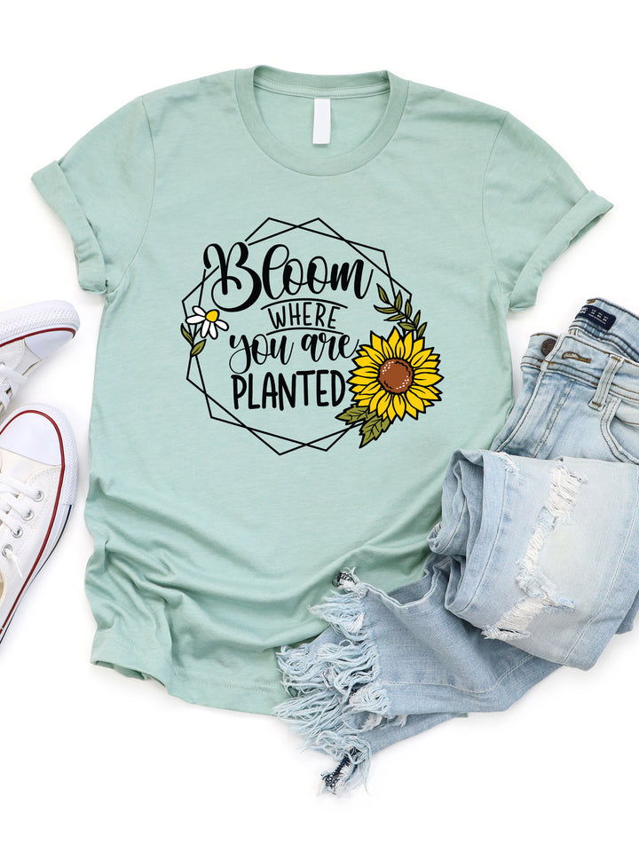 Bloom Where You Are Planted Graphic Tee