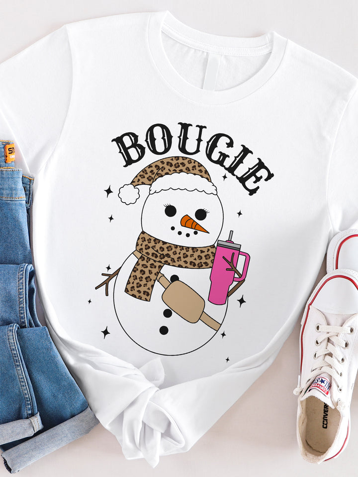 Bougie Snowman Graphic Tee