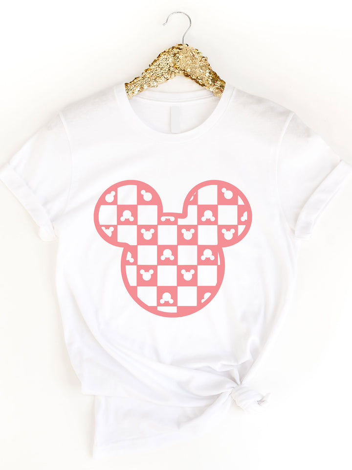 Checkered Mickey Graphic Tee