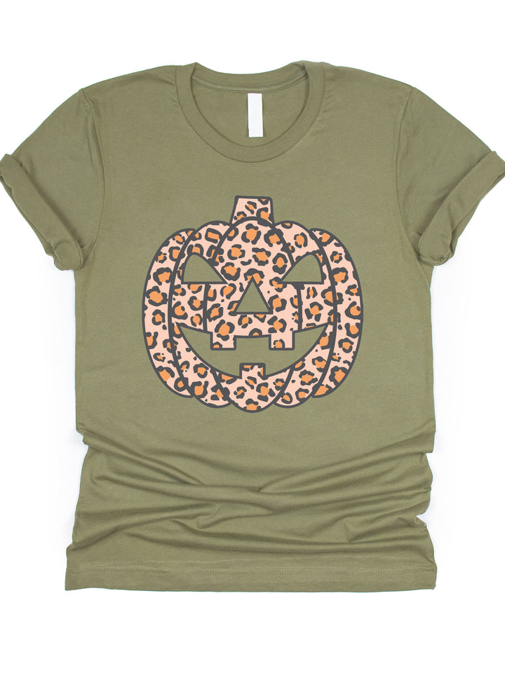 Cheetah Jack-O-Lantern Graphic Tee