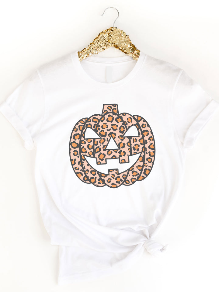 Cheetah Jack-O-Lantern Graphic Tee
