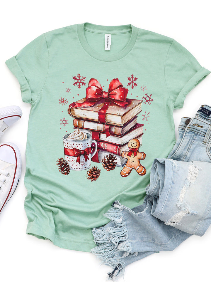 Christmas Books Graphic Tee