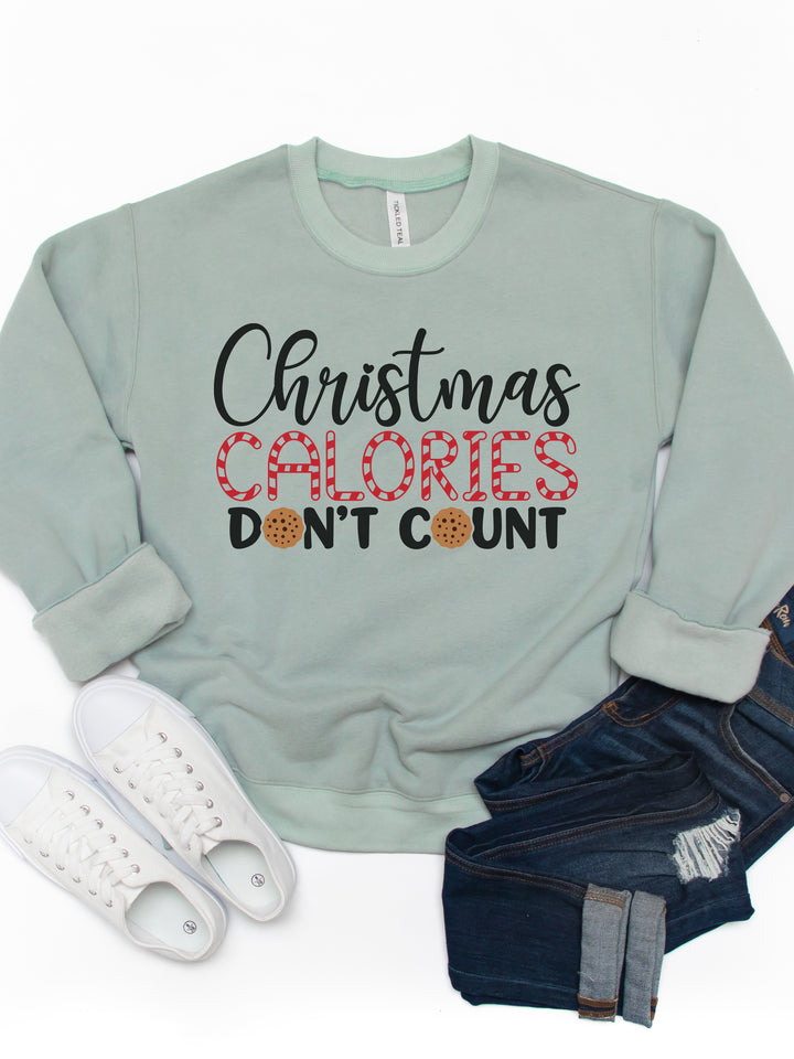 Christmas Calories Don't Count - Graphic Sweatshirt