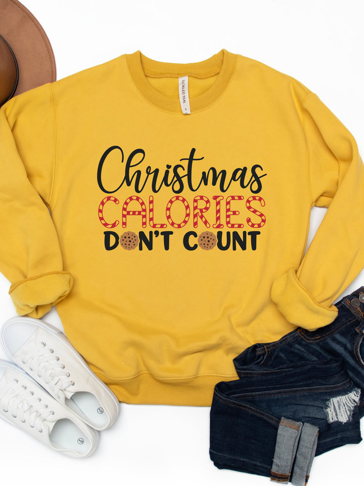 Christmas Calories Don't Count - Graphic Sweatshirt