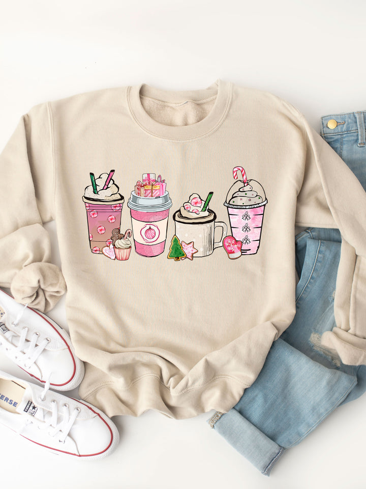 Christmas Coffee - Christmas Graphic Sweatshirt