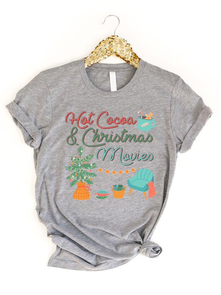Hot Cocoa & Christmas Movies Graphic Tee