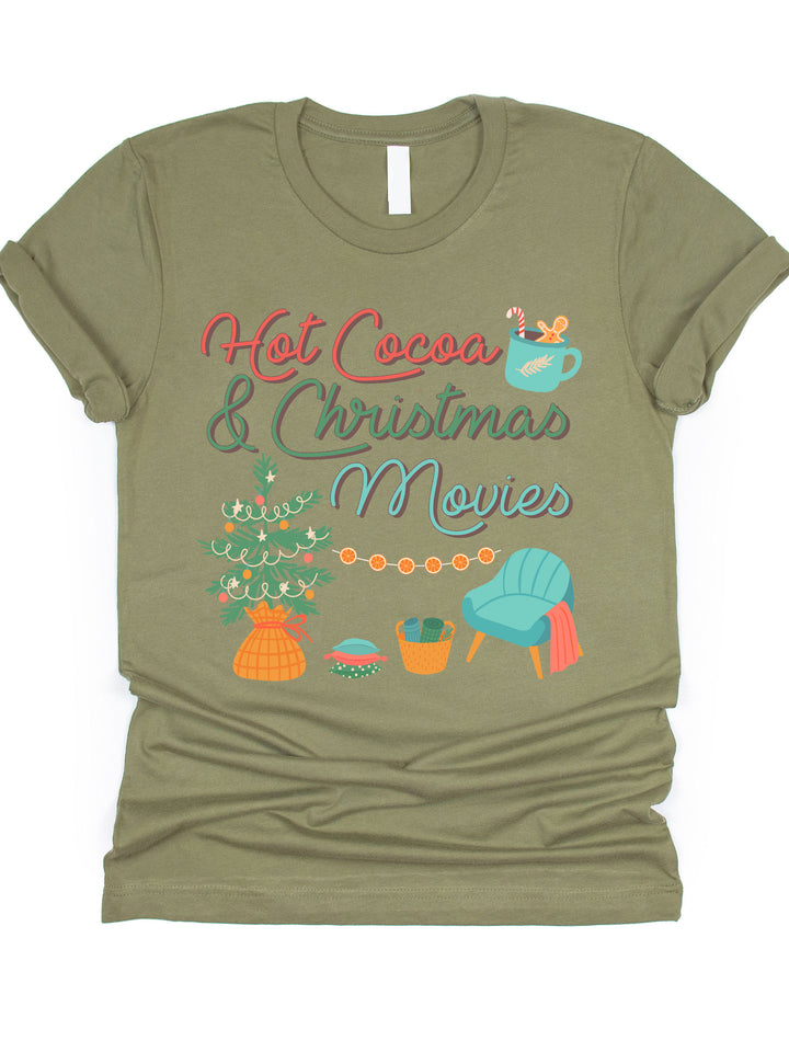 Hot Cocoa & Christmas Movies Graphic Tee