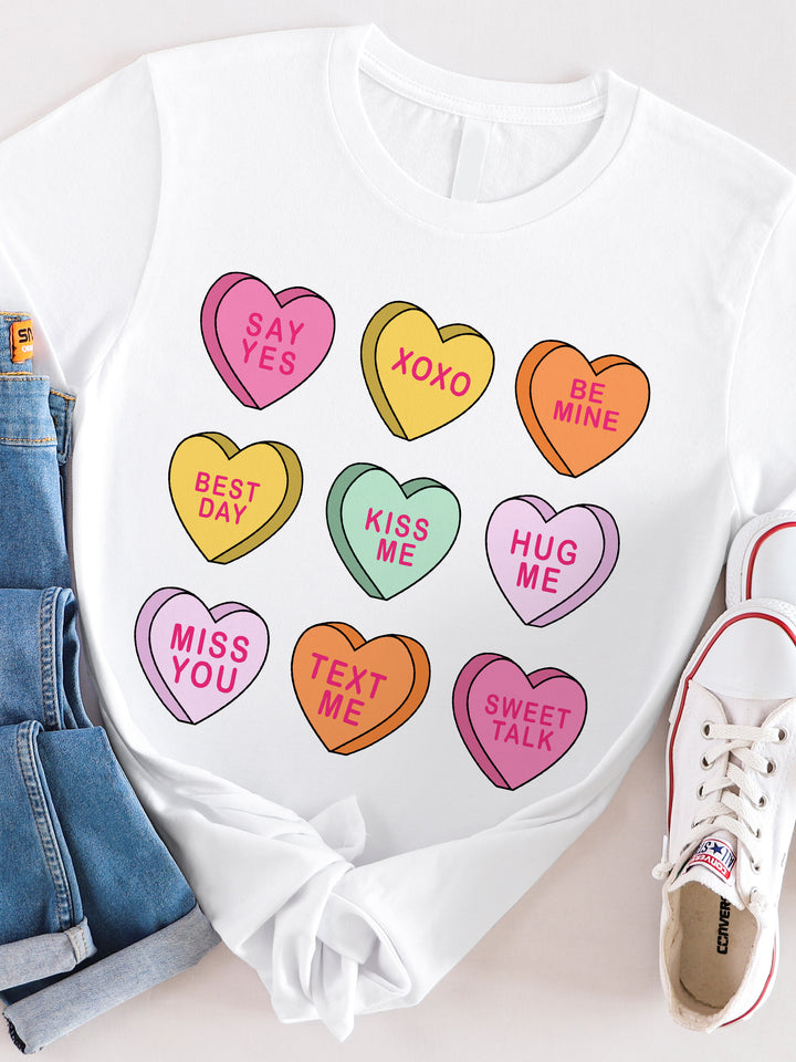 Conversation Hearts Graphic Tee