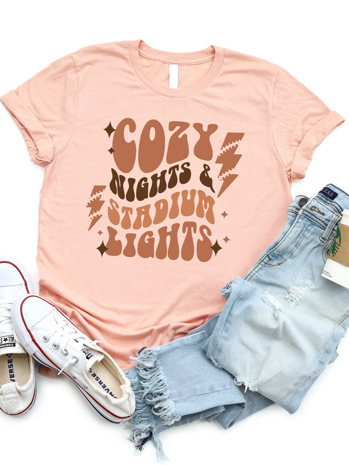 Cozy Nights & Stadium Lights Graphic Tee