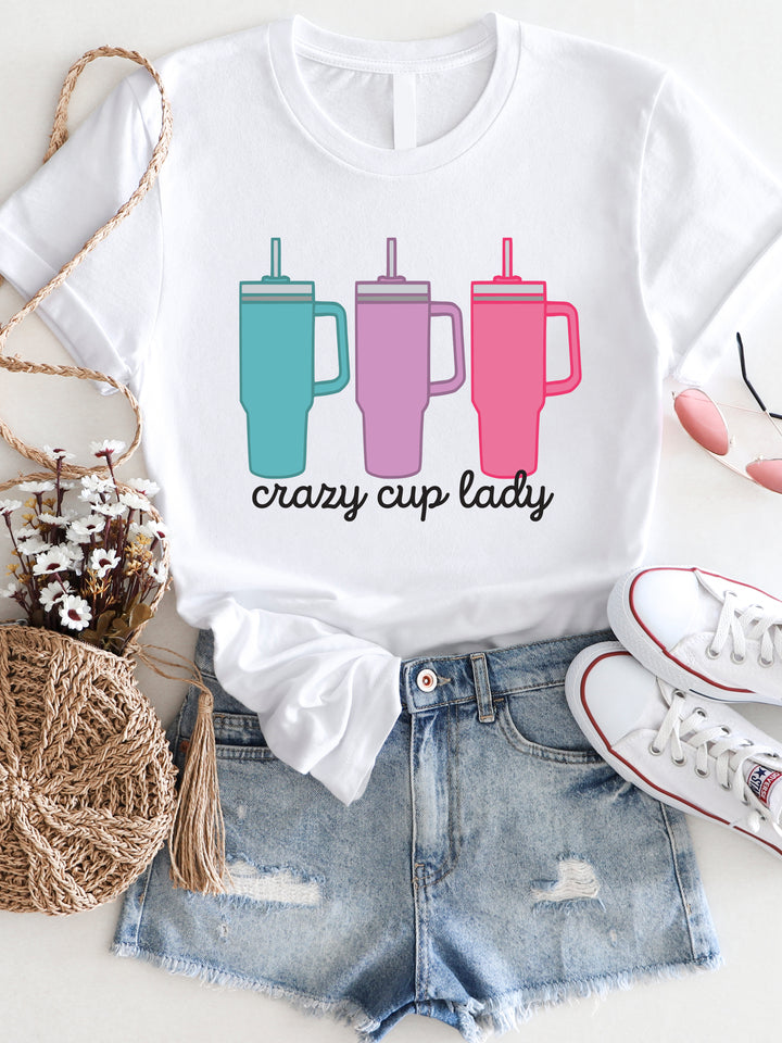 Crazy Cup Lady Stanley Graphic Tee