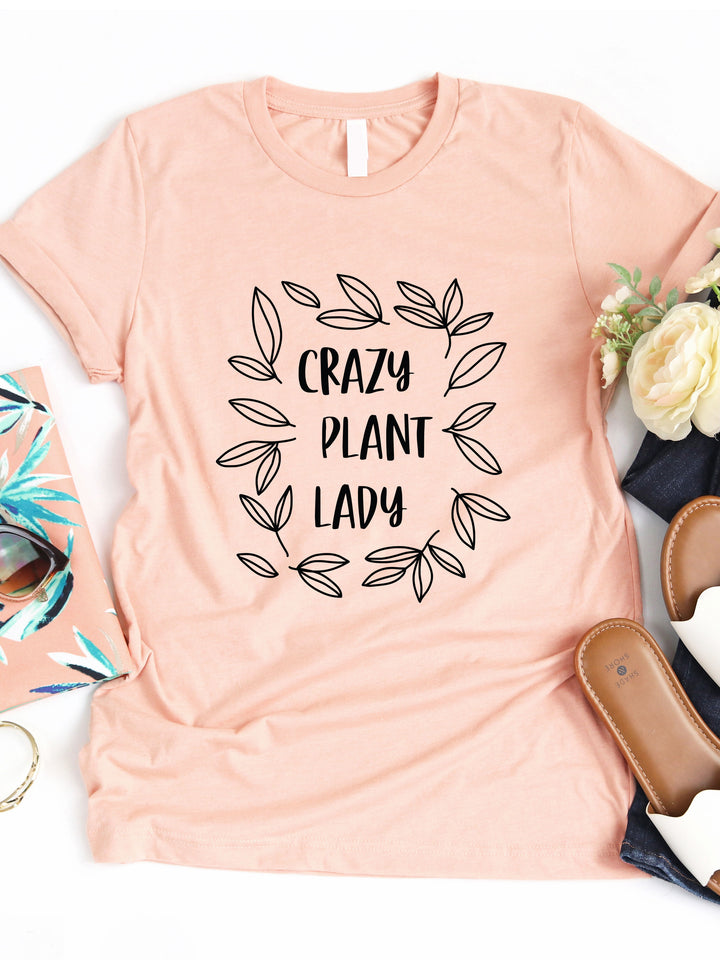 Crazy Plant Lady Wreath Graphic Tee