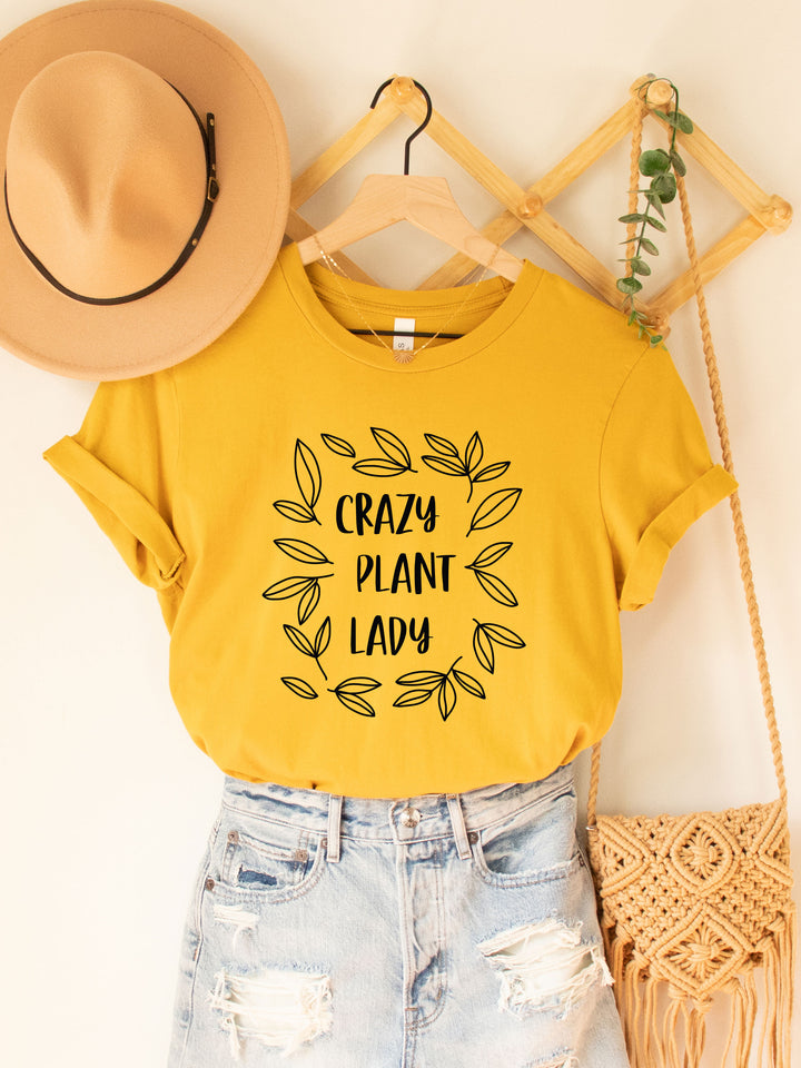 Crazy Plant Lady Wreath Graphic Tee