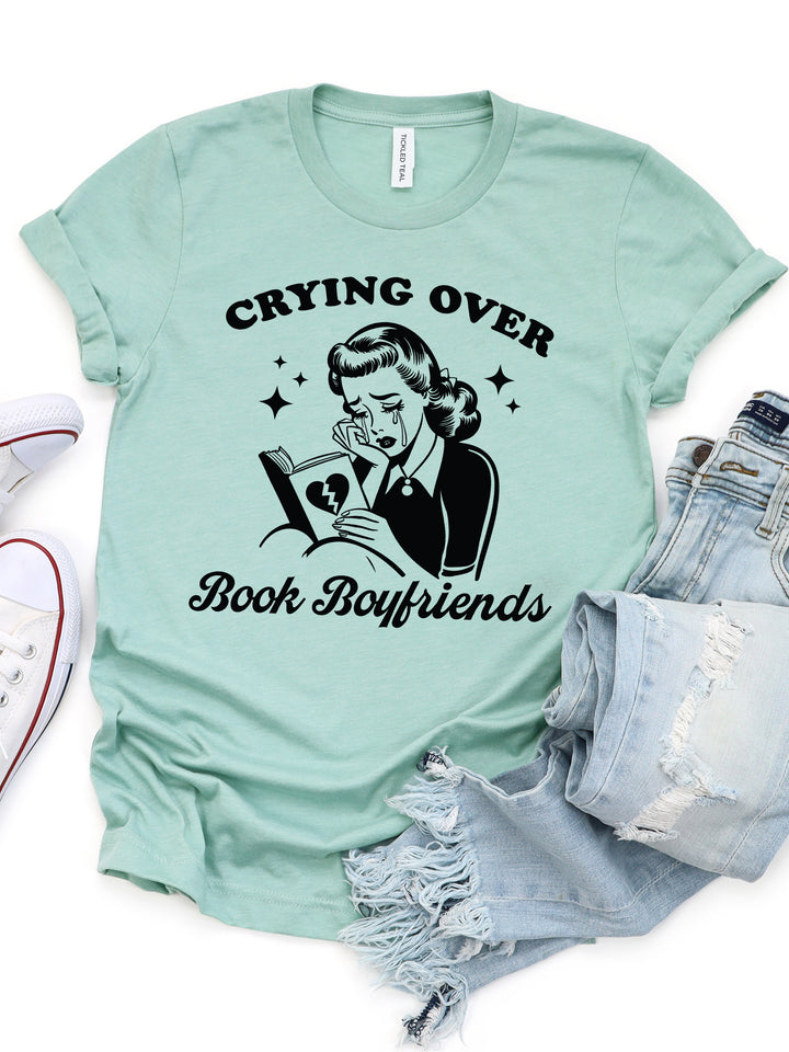 Crying Over Book Boyfriends Graphic Tee