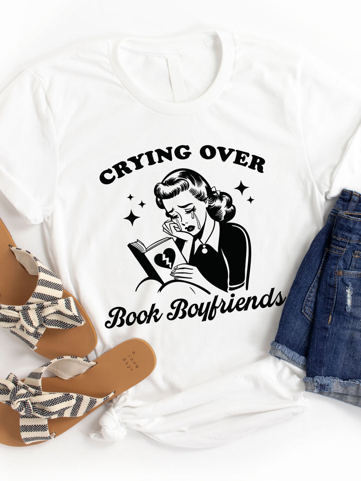 Crying Over Book Boyfriends Graphic Tee