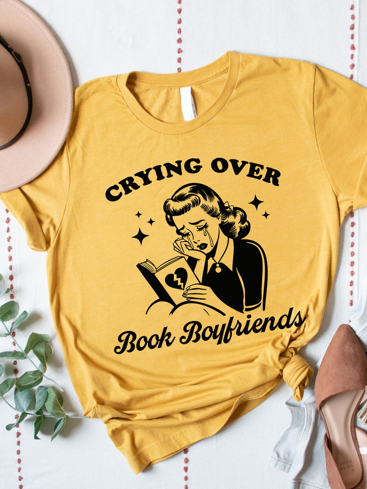 Crying Over Book Boyfriends Graphic Tee