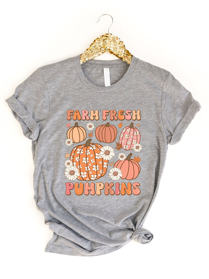 Farm Fresh Pumpkins Retro Graphic Tee