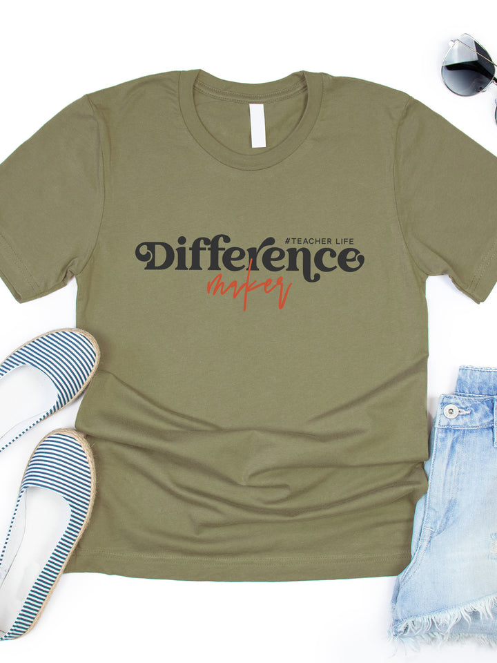 Difference Maker #teacherlife Graphic Tee