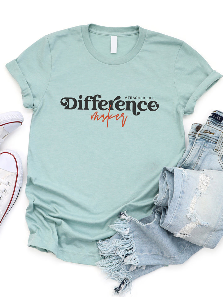 Difference Maker #teacherlife Graphic Tee
