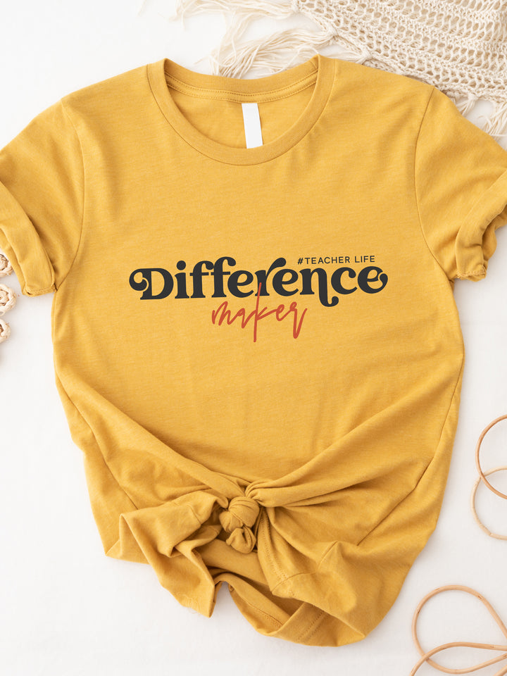 Difference Maker #teacherlife Graphic Tee