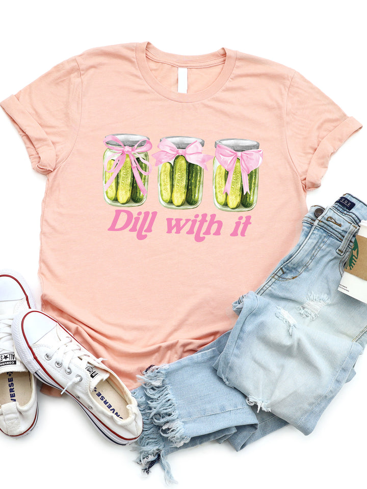Dill with It Pickle Coquette Graphic Tee