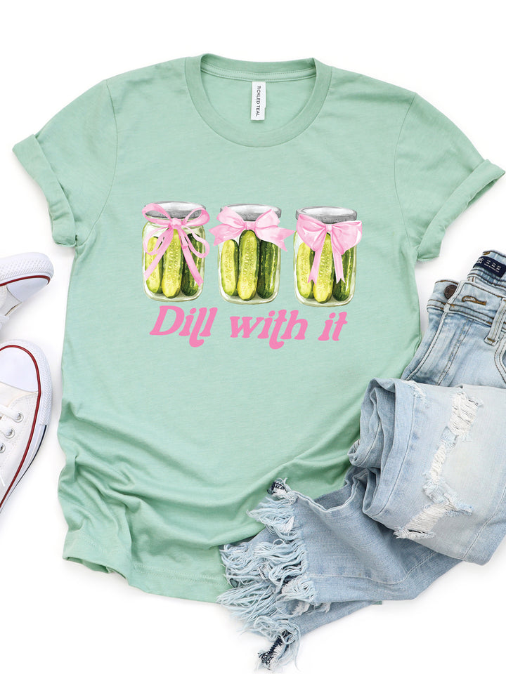 Dill with It Pickle Coquette Graphic Tee
