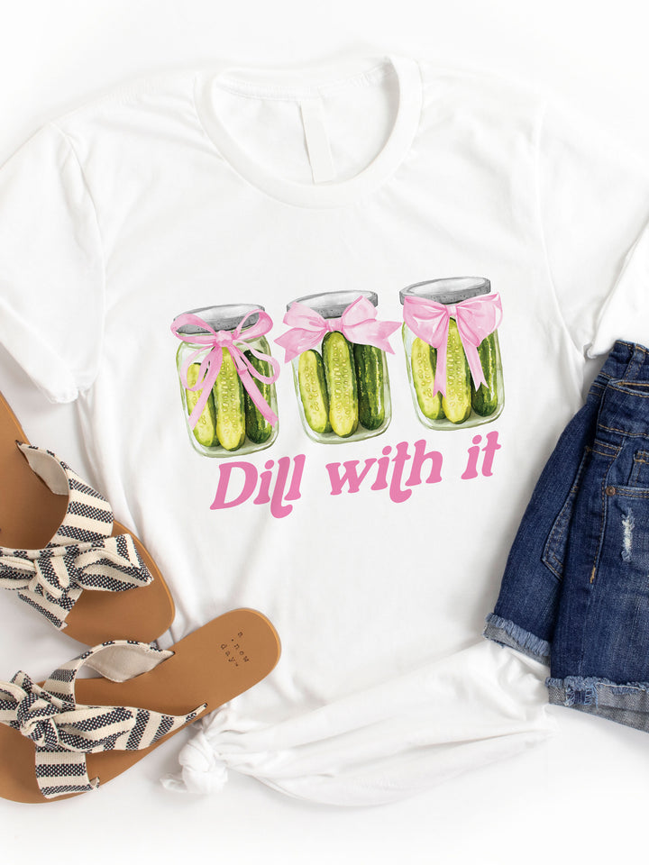 Dill with It Pickle Coquette Graphic Tee