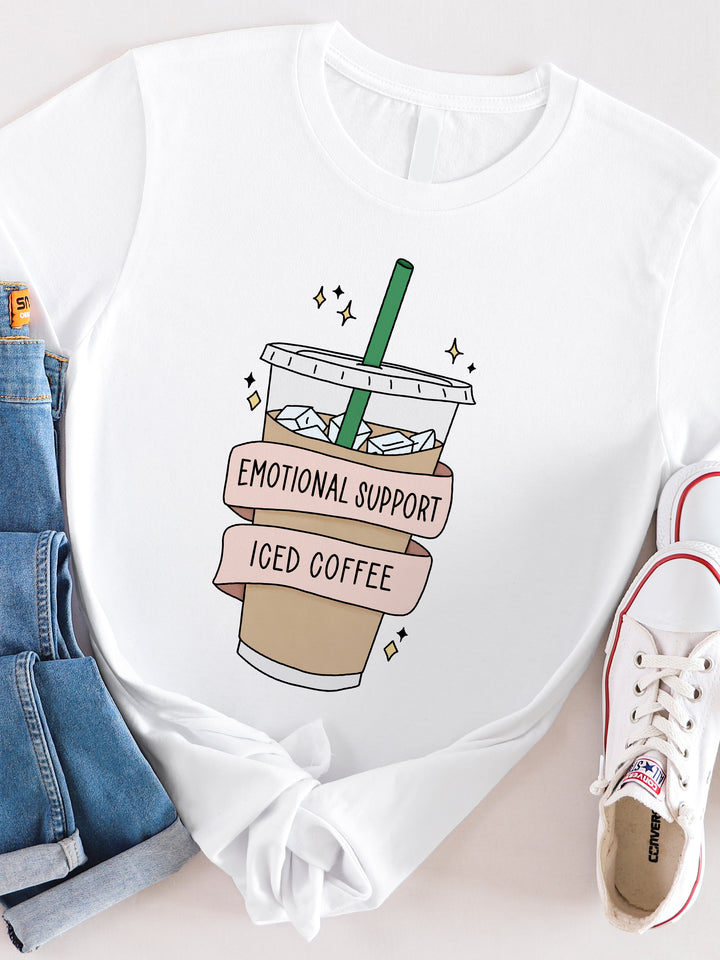 Emotional Support Ice Coffee Graphic Tee