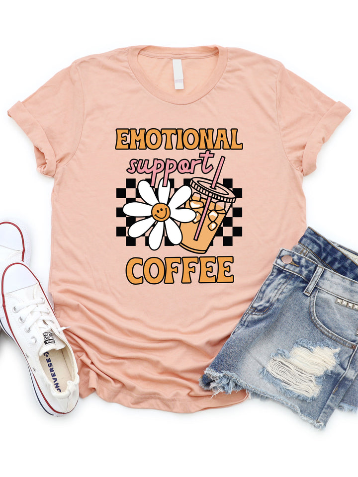 Emotional Support Coffee Graphic Tee