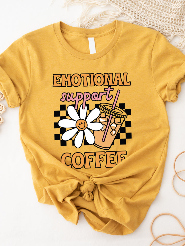 Emotional Support Coffee Graphic Tee