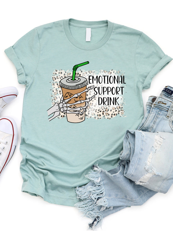 Emotional Support Drink Graphic Tee