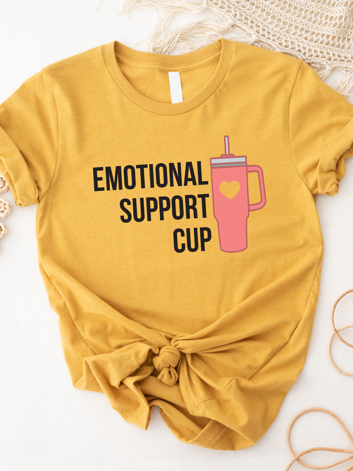 Emotional Support Cup Stanley Graphic Tee