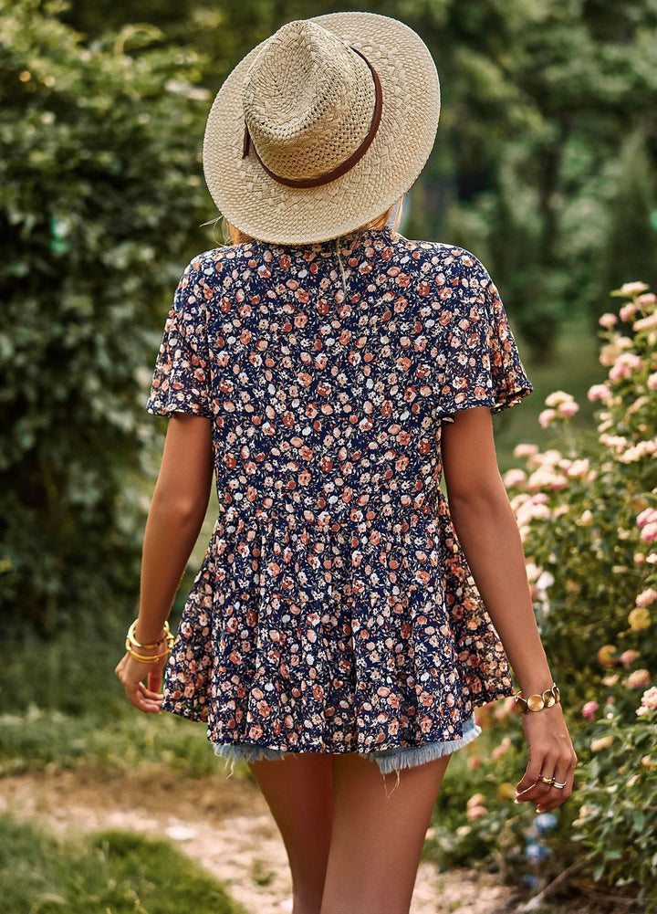 Floral Peplum Top